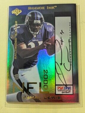 2000 Collector's Edge Odyssey Rookie Ink 70/540 Jamal Lewis #JL PSA/DNA/Gold